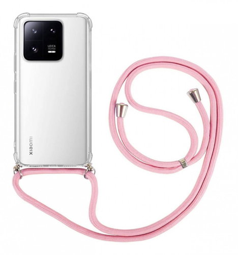 TopQ Kryt Xiaomi 13 s růžovou šňůrkou průhledný 98088 - Phone Cover - Main image
