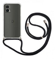 TopQ Kryt Motorola Edge 30 Neo s černou šňůrkou průhledný 98019 - Phone Cover