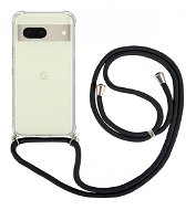 TopQ Kryt Google Pixel 7 5G s čiernou šnúrkou priehľadný 97957 - Kryt na mobil