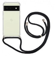 TopQ Kryt Google Pixel 6a 5G s černou šňůrkou průhledný 97916 - Phone Cover