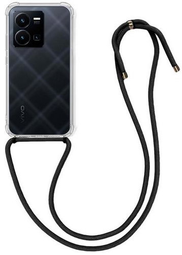 TopQ Kryt Vivo X80 Lite s černou šňůrkou průhledný 98824 - Phone Cover - Main image