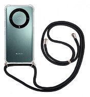 TopQ Kryt Honor Magic5 Lite 5G s černou šňůrkou průhledný 95758 - Phone Cover