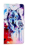TopQ Pouzdro Xiaomi Redmi Note 12 Pro+ 5G knížkové Kresba vlka 95727 - Phone Case
