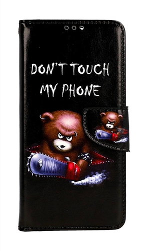 TopQ Pouzdro Xiaomi Redmi Note 12 5G knížkové Don't Touch méďa 95646 - Phone Case - Main image
