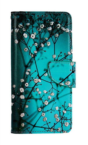 TopQ Pouzdro Honor Magic5 Lite 5G knížkové Modré s květy 95505 - Phone Case - Main image
