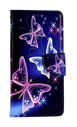 TopQ Pouzdro Xiaomi Redmi Note 12 Pro 5G knížkové Modré s motýlky 95689 - Phone Case - Main image