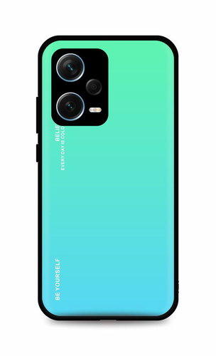 TopQ Kryt LUXURY Xiaomi Redmi Note 12 Pro 5G pevný duhový zelený 96615 - Phone Cover - Main image
