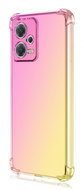 TopQ Kryt Xiaomi Redmi Note 12 Pro 5G Shock duhový růžovo-žlutý 96612 - Phone Cover