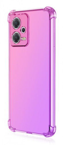 TopQ Kryt Xiaomi Redmi Note 12 Pro 5G Shock duhový růžovo-fialový 96605 - Phone Cover - Main image