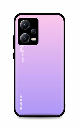 TopQ Kryt LUXURY Xiaomi Redmi Note 12 5G pevný duhový růžový 96502 - Phone Cover - Main image