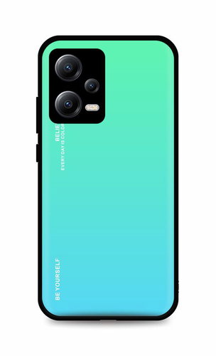 TopQ Kryt LUXURY Xiaomi Redmi Note 12 5G pevný duhový zelený 96497 - Phone Cover - Main image