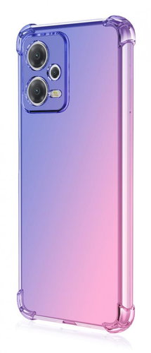 TopQ Kryt Xiaomi Redmi Note 12 5G Shock duhový modro-růžový 96493 - Phone Cover - Main image
