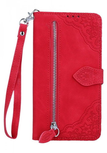 TopQ Pouzdro Xiaomi Redmi A2 knížkové se zipem červené 96417 - Phone Case - Main image