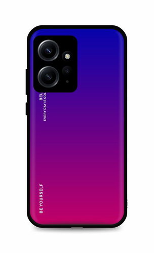 TopQ Kryt LUXURY Xiaomi Redmi Note 12 pevný duhový fialový 96392 - Phone Cover - Main image