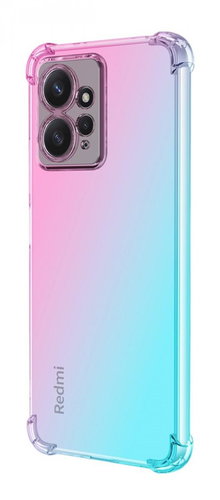 TopQ Kryt Xiaomi Redmi Note 12 Shock duhový mentolovo-růžový 96384 - Phone Cover - Main image