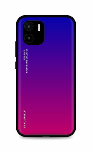 TopQ Kryt LUXURY Xiaomi Redmi A2 pevný duhový fialový 96348 - Phone Cover - Main image
