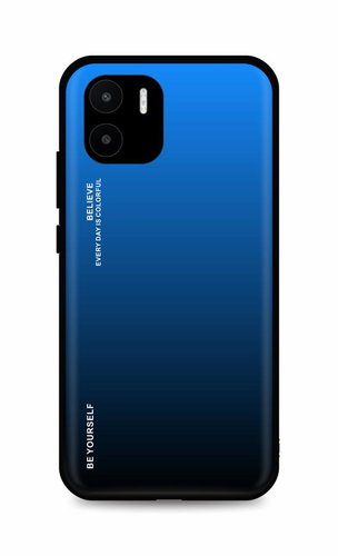 TopQ Kryt LUXURY Xiaomi Redmi A2 pevný duhový modrý 96345 - Phone Cover - Main image