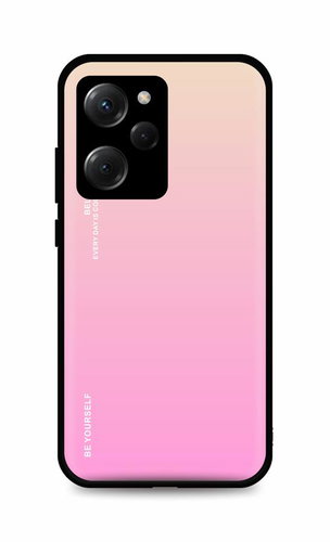 TopQ Kryt LUXURY Xiaomi Poco X5 Pro 5G pevný duhový meruňkový 95978 - Phone Cover - Main image