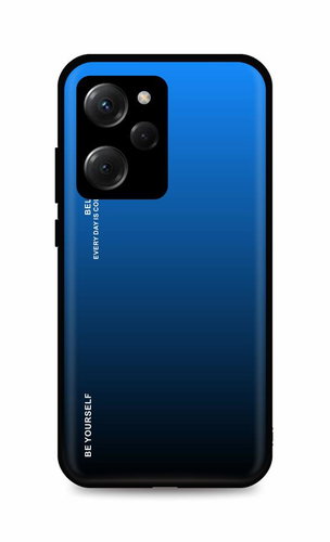 TopQ Kryt LUXURY Xiaomi Poco X5 Pro 5G pevný duhový modrý 95976 - Phone Cover - Main image
