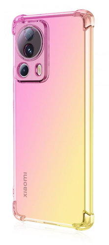 TopQ Kryt Xiaomi 13 Lite Shock duhový růžovo-žlutý 95921 - Phone Cover - Main image