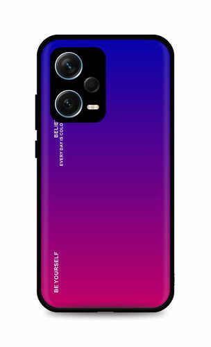 TopQ Kryt LUXURY Xiaomi Redmi Note 12 Pro+ 5G pevný duhový fialový 96739 - Phone Cover - Main image