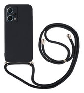 TopQ Kryt Xiaomi Redmi Note 12 Pro 5G černý se šňůrkou 96636 - Phone Cover