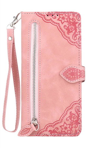 TopQ Pouzdro Xiaomi Redmi A2 knížkové se zipem růžové 96425 - Phone Case - Main image