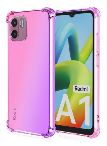 TopQ Kryt Xiaomi Redmi A2 Shock duhový růžovo-fialový 96339 - Phone Cover - Main image