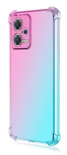 TopQ Kryt Xiaomi Poco X5 Pro 5G Shock duhový mentolovo-růžový 95966 - Phone Cover - Main image
