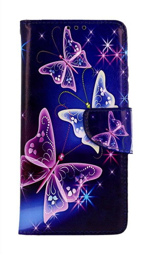 TopQ Pouzdro Xiaomi Redmi A2 knížkové Modré s motýlky 95589 - Phone Case - Main image