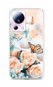 TopQ Kryt Xiaomi 13 Lite Ruža s motýľom 95908 - Kryt na mobil