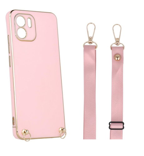 TopQ Kryt Xiaomi Redmi A2 Fancy růžový se šňůrkou 96540 - Phone Cover - Main image