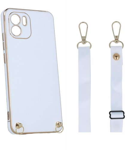 TopQ Kryt Xiaomi Redmi A2 Fancy bílý se šňůrkou 96523 - Phone Cover - Main image