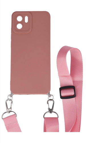 TopQ Kryt Xiaomi Redmi A2 Elegance růžový se šňůrkou 96513 - Phone Cover - Main image