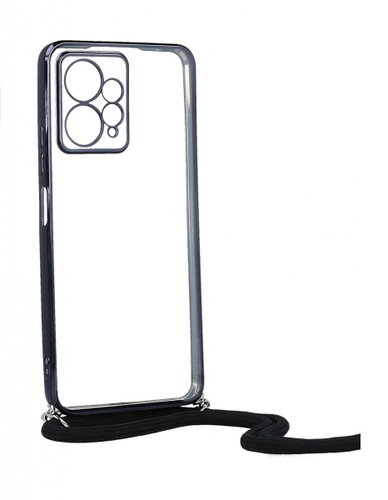 TopQ Kryt Xiaomi Redmi Note 12 Frame černý se šňůrkou 96433 - Phone Cover - Main image