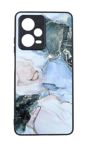 TopQ Kryt Marble Xiaomi Redmi Note 12 Pro+ 5G pevný Smoky Color 97584 - Phone Cover - Main image