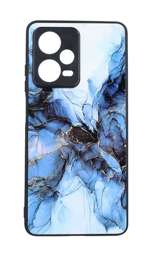 TopQ Kryt Marble Xiaomi Redmi Note 12 Pro 5G pevný Smoky Blue 97577 - Phone Cover - Main image
