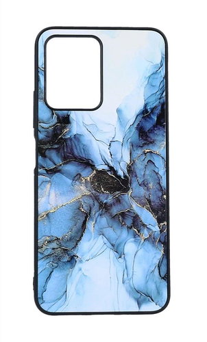 TopQ Kryt Marble Xiaomi Redmi Note 12 5G pevný Smoky Blue 97576 - Phone Cover - Main image