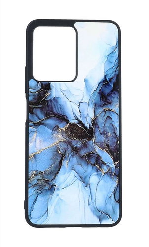 TopQ Kryt Marble Xiaomi Redmi Note 12 pevný Smoky Blue 97570 - Phone Cover - Main image