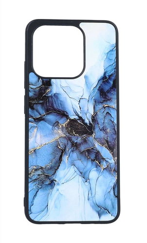 TopQ Kryt Marble Xiaomi Redmi 12C pevný Smoky Blue 97553 - Phone Cover - Main image