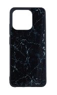 TopQ Kryt Marble Xiaomi Redmi 12C pevný Smoky Black 97551 - Phone Cover