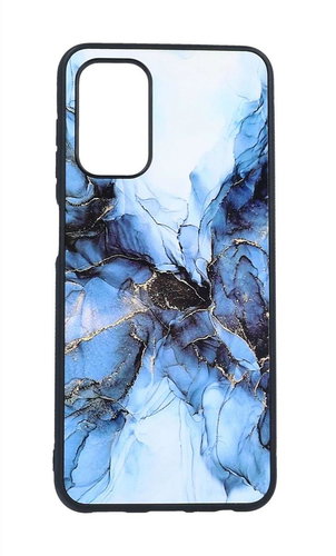 TopQ Kryt Marble Samsung A13 pevný Smoky Blue 97550 - Phone Cover - Main image