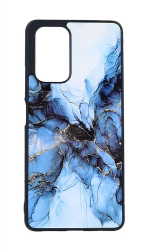 TopQ Kryt Marble Xiaomi Redmi 10 pevný Smoky Blue 97530 - Phone Cover - Main image