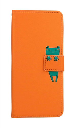 TopQ Pouzdro Xiaomi Redmi A2 knížkové oranžové s žabkou 97520 - Phone Case - Main image
