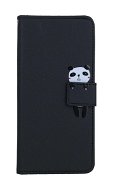 TopQ Pouzdro Xiaomi Redmi Note 12 Pro 5G knížkové černé s pandou 96558 - Phone Case