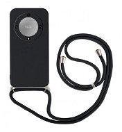 TopQ Kryt Honor Magic5 Lite 5G černý se šňůrkou 95760 - Phone Cover