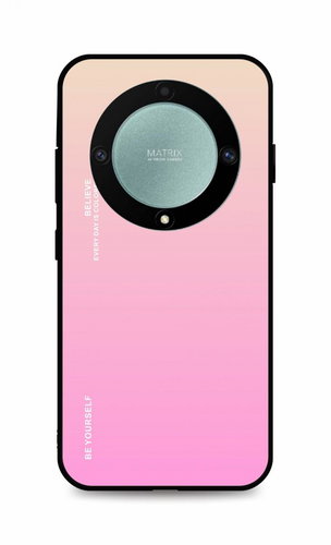 TopQ Kryt LUXURY Honor Magic5 Lite 5G pevný duhový meruňkový 95751 - Phone Cover - Main image