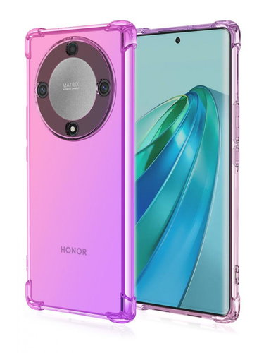 TopQ Kryt Honor Magic5 Lite 5G Shock duhový růžovo-fialový 95743 - Phone Cover - Main image