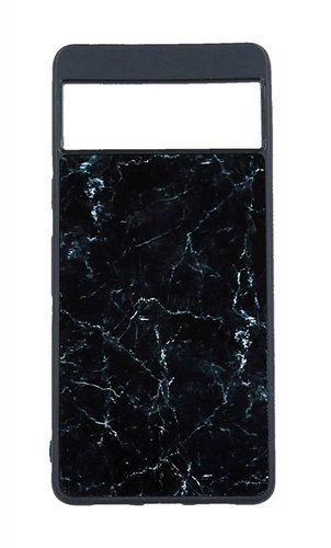 TopQ Kryt Marble Google Pixel 6a 5G pevný Smoky Black 97941 - Phone Cover - Main image