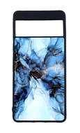 TopQ Kryt Marble Google Pixel 6a 5G pevný Smoky Blue 97937 - Phone Cover